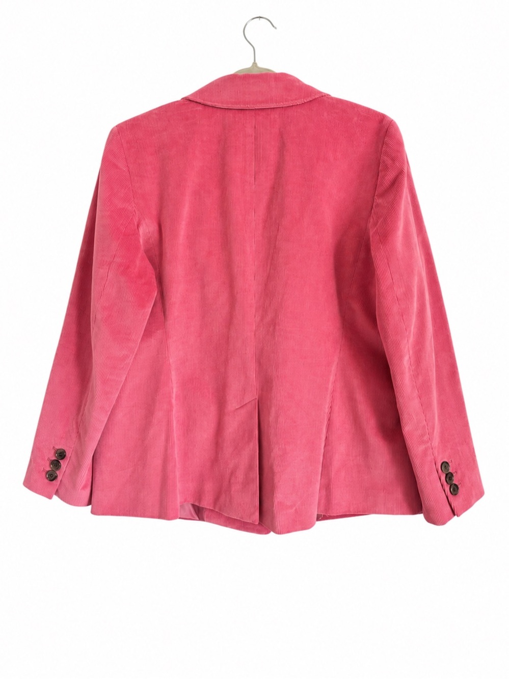 Talbots Petite Pink Cotton Corduroy Double Breasted Blazer 14P - Picture 3 of 14
